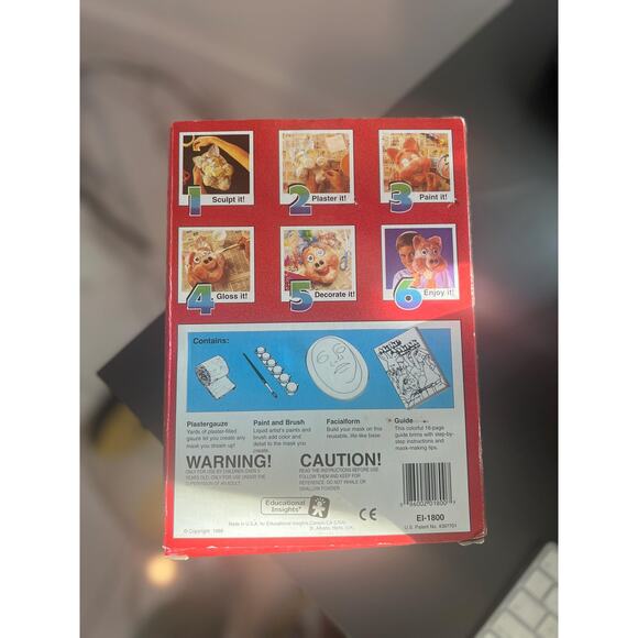 Vintage 1988 Educational Insights Make A Mask Creative Kraft Kit - Picture 7 of 7